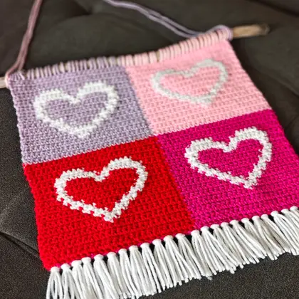 Retro Hanging Hearts