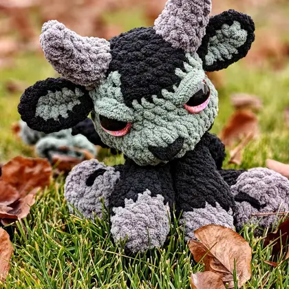 Nacht the Krampus standing, full body front view